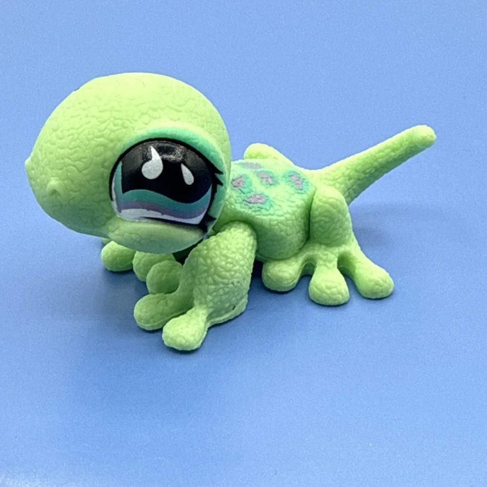 Littlest Pet Shop #751 Gecko‎ Lizard Green With Paisleys LPS